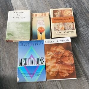 Lot of 5 Shakti Gawain Books